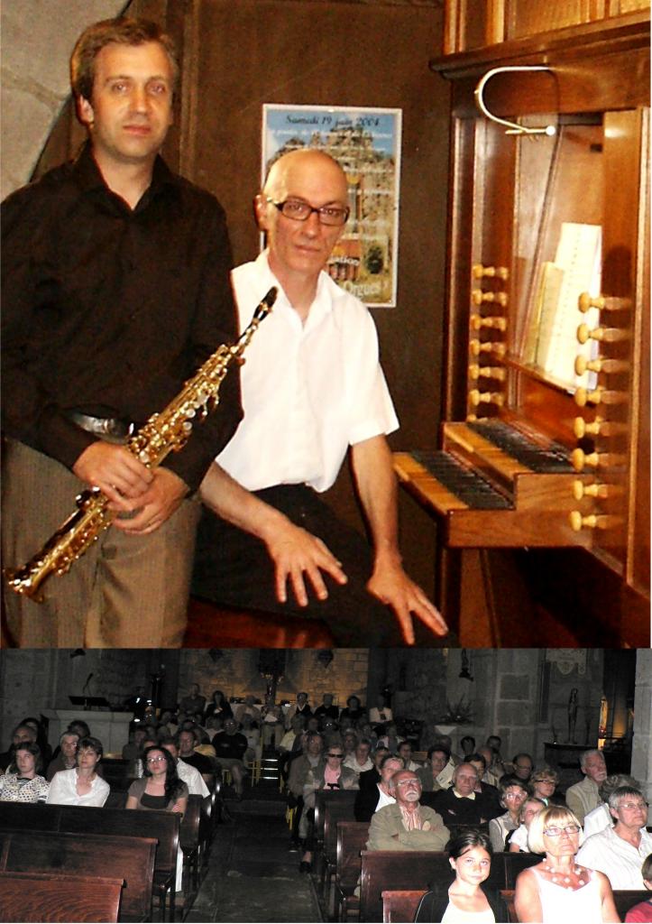 Juillet 2008: Saxophone soprano et orgue 