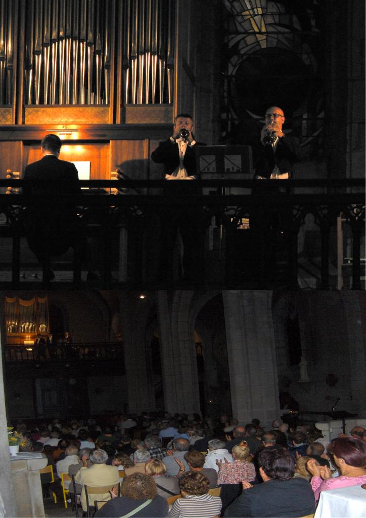 juillet 2010: Deux trompettes et orgue  