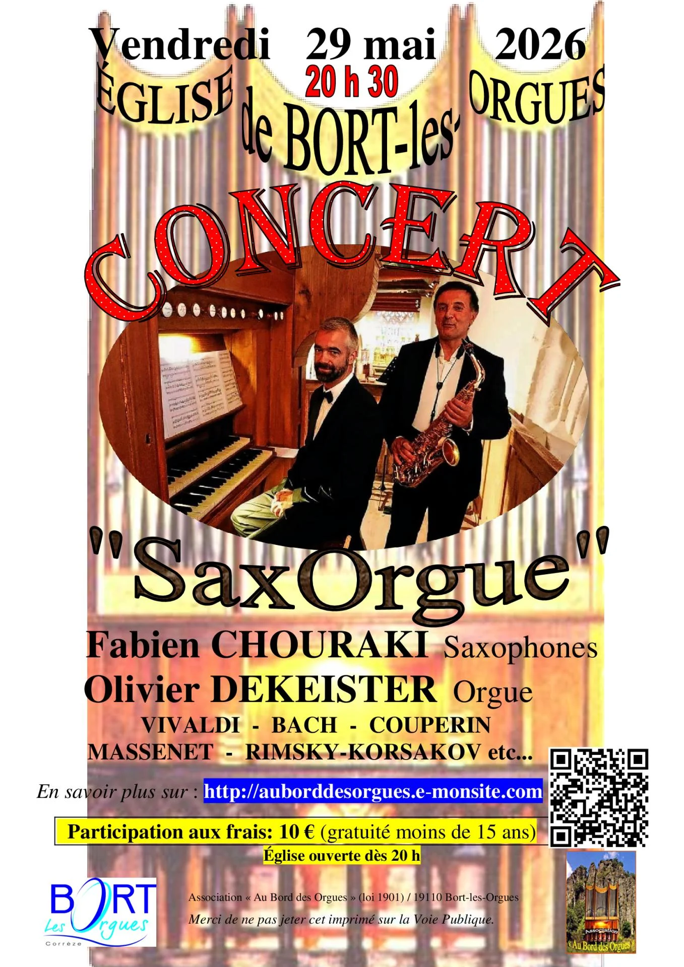 Affiche concert 29 mai 2026